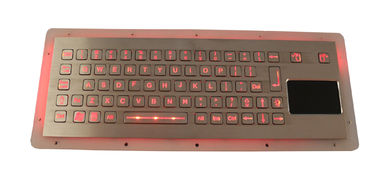 O teclado compacto da montagem do painel do formato industrial com dinâmico Waterproof o Touchpad selado