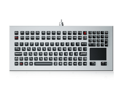 teclado industrial com touchpad e tecnologia IP68 dinâmica à prova d'água