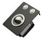 Mini Trackball preto industrial compacto do metal com os 2 botões do rato robustos