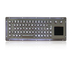 IP65 teclado USB retroiluminado de aço inoxidável com touchpad resistente