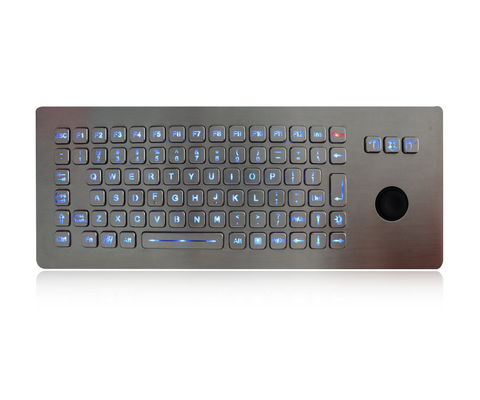 Prova retroiluminada prendida metal do vândalo do teclado com o rato do ponteiro de Hula