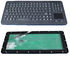 Teclado antimicrobial durável do silicone de 120 chaves com o teclado numérico do touchpad