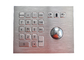 Trackball de aço inoxidável do vandalismo que aponta Devicel com o teclado numérico numérico integrado